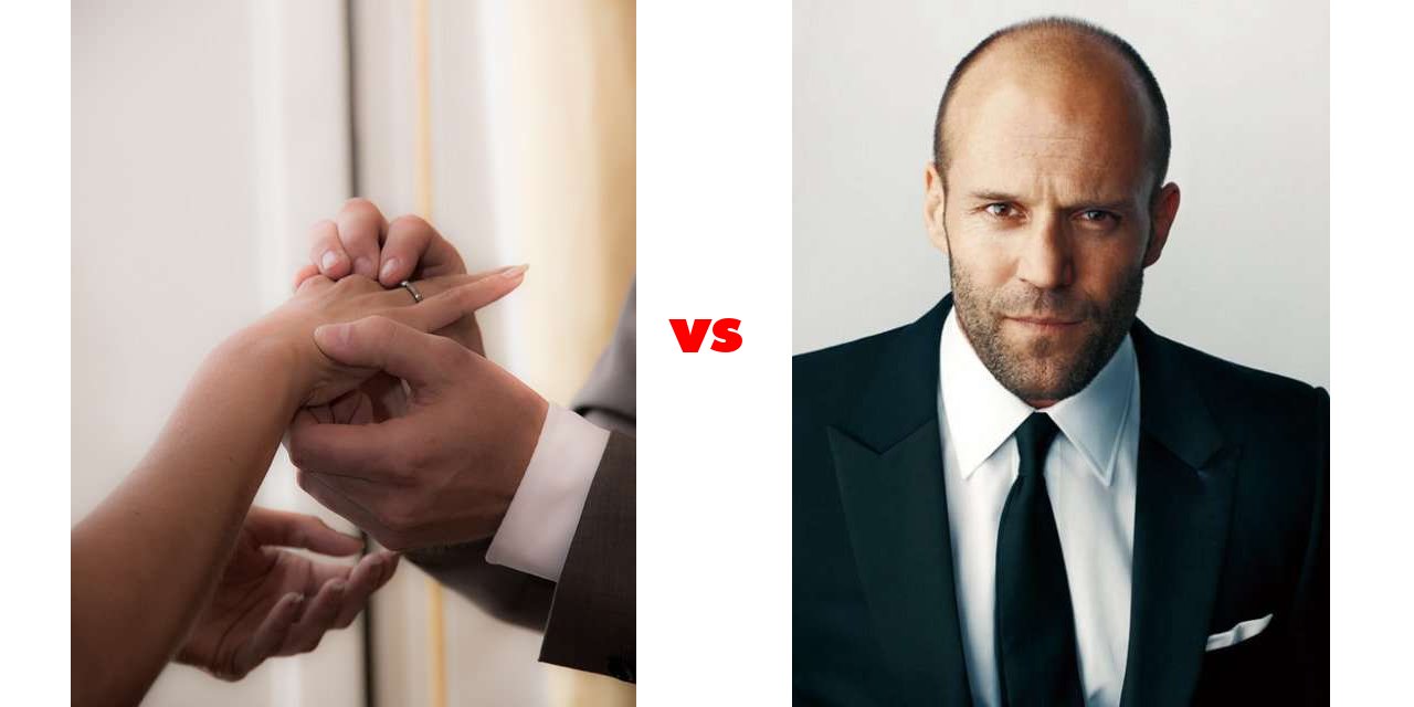 Getting married vs Jason Statham on The Big Fat List