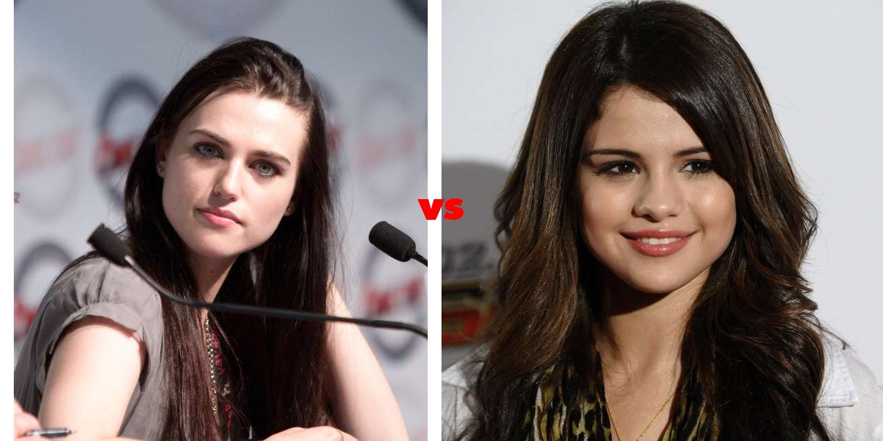 Female actors: Katie McGrath vs Selena Gomez on The Big Fat List.